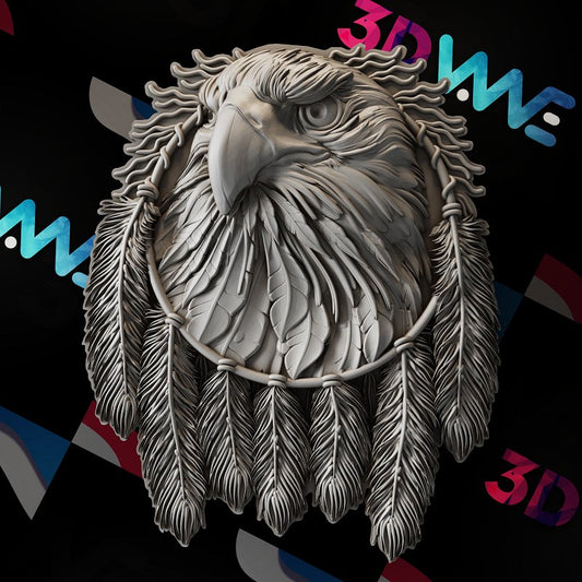 EAGLE WIND CATCHER 3d STL - 3DWave.us