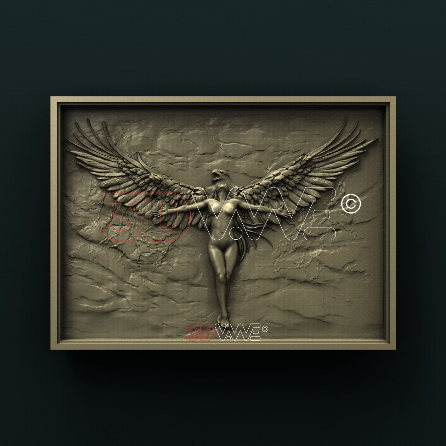 EAGLE WOMAN 3D STL 3DWave