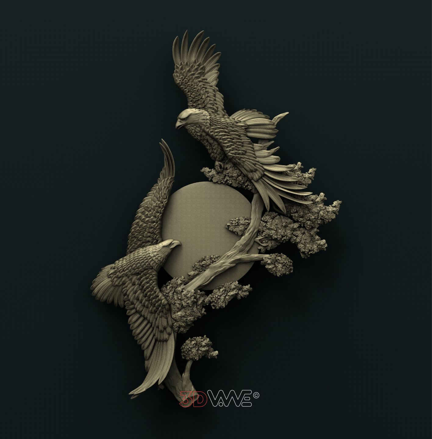 EAGLES 3D STL 3DWave
