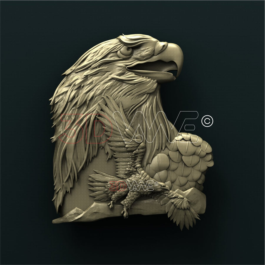 EAGLES 3D STL 3DWave