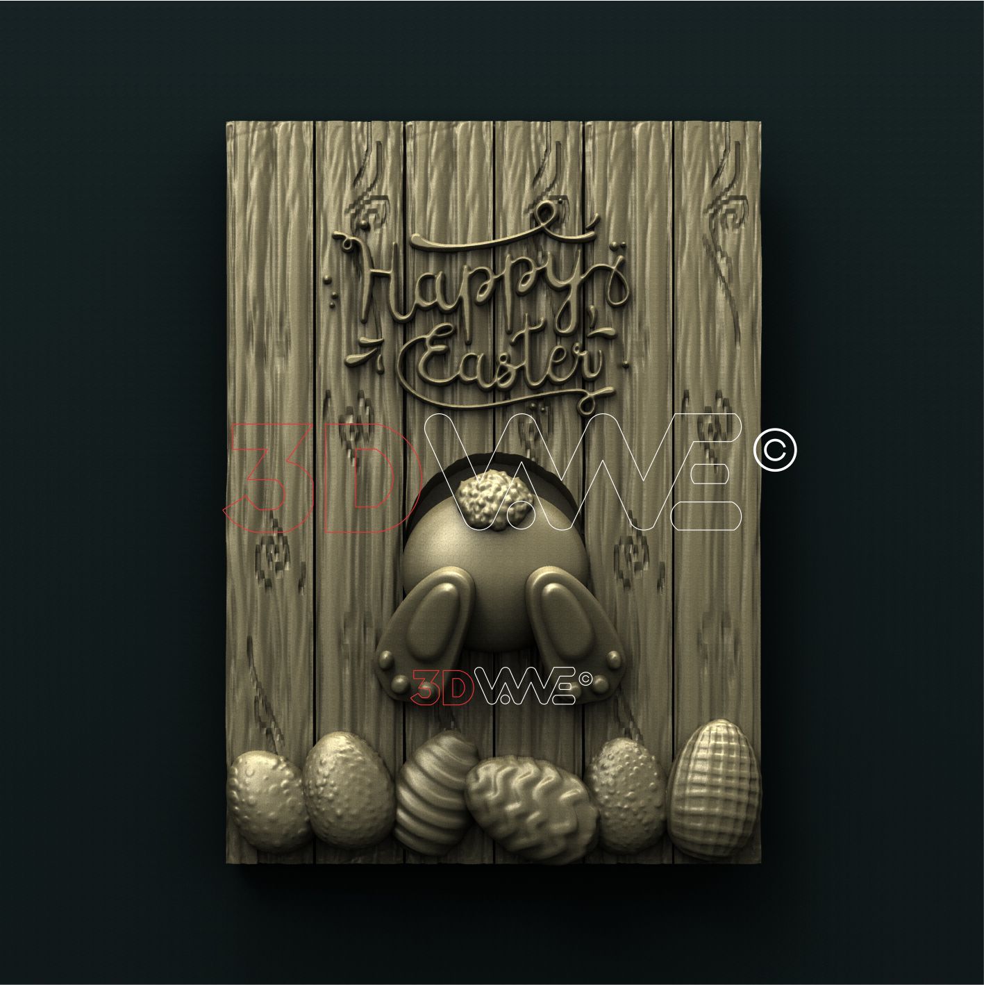 EASTER RABBIT 3D STL 3DWave