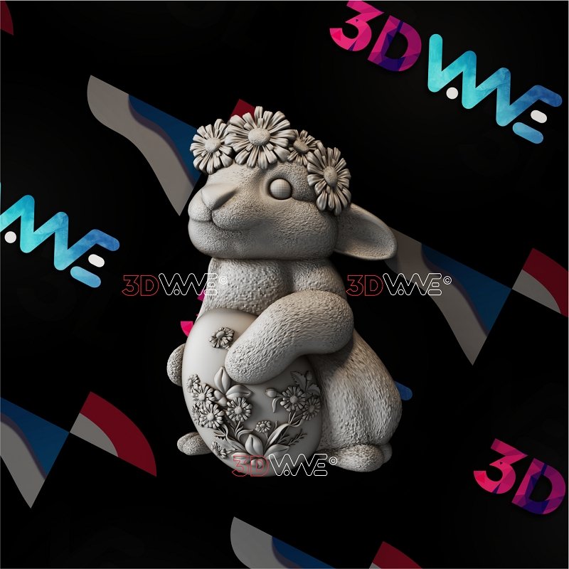 EASTER RABBIT 3d stl 3DWave.us