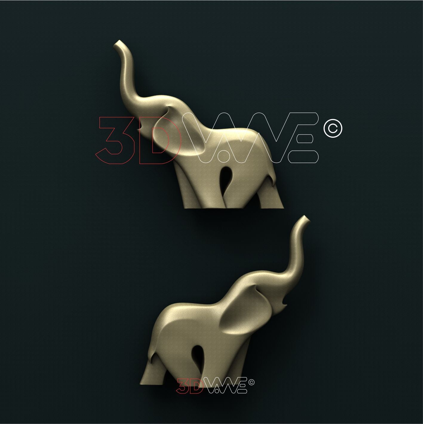 ELEPHANT 3d stl 3DWave
