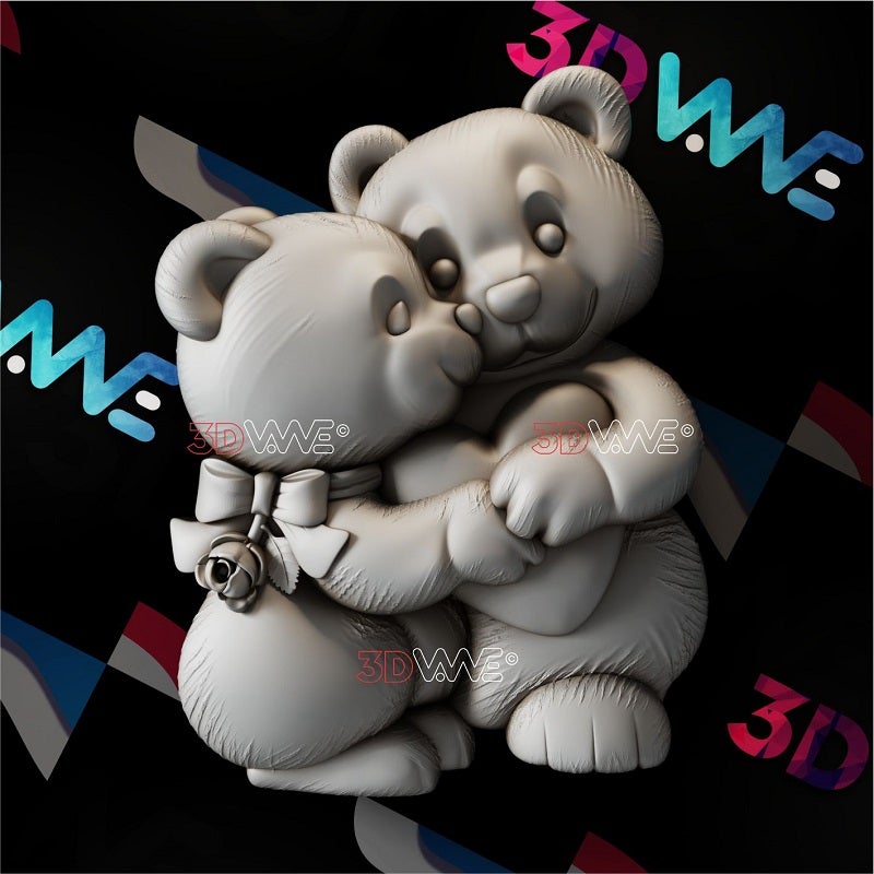 ENAMORED TEDDY BEARS 3d stl 3DWave.us