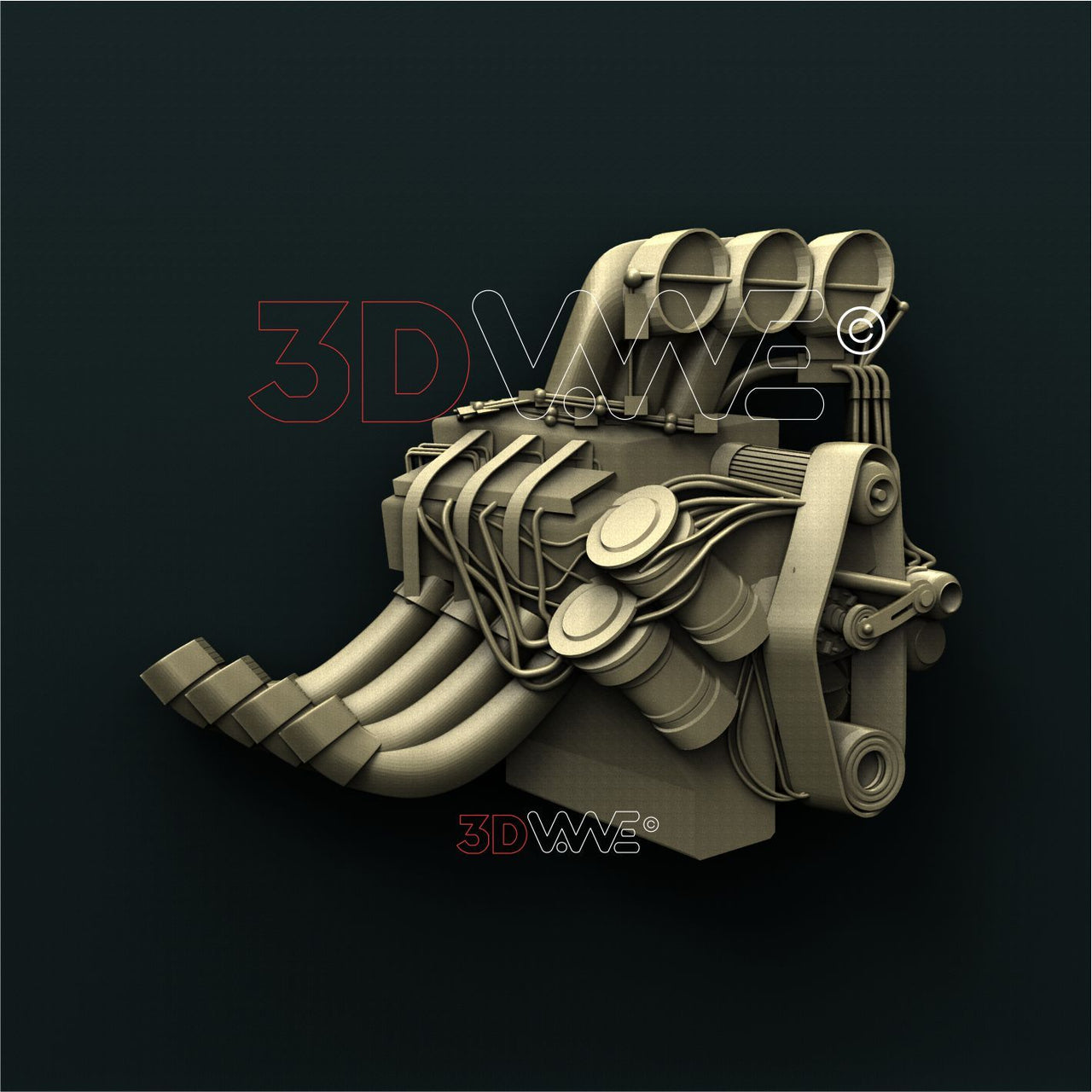 ENGINE 3D STL 3DWave