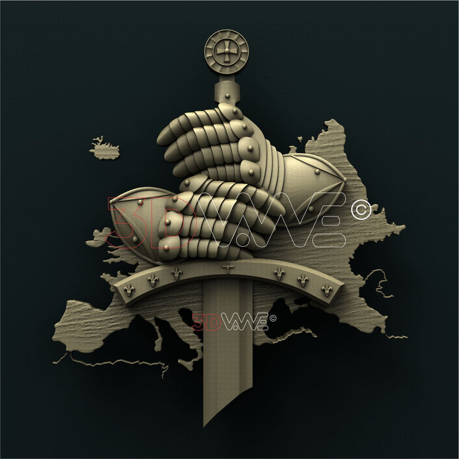 EUROPEAN KNIGHT 3D STL 3DWave