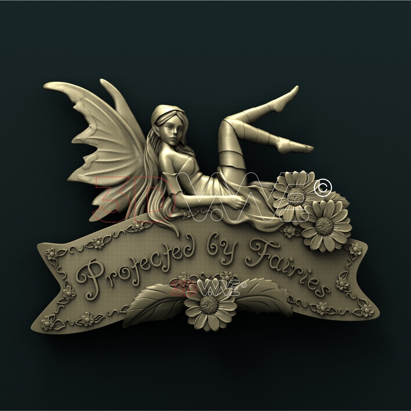 FAIRY HOME SIGN 3D STL 3DWave