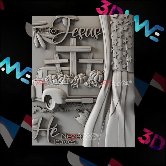 FALL FOR JESUS 3d stl 3DWave.us