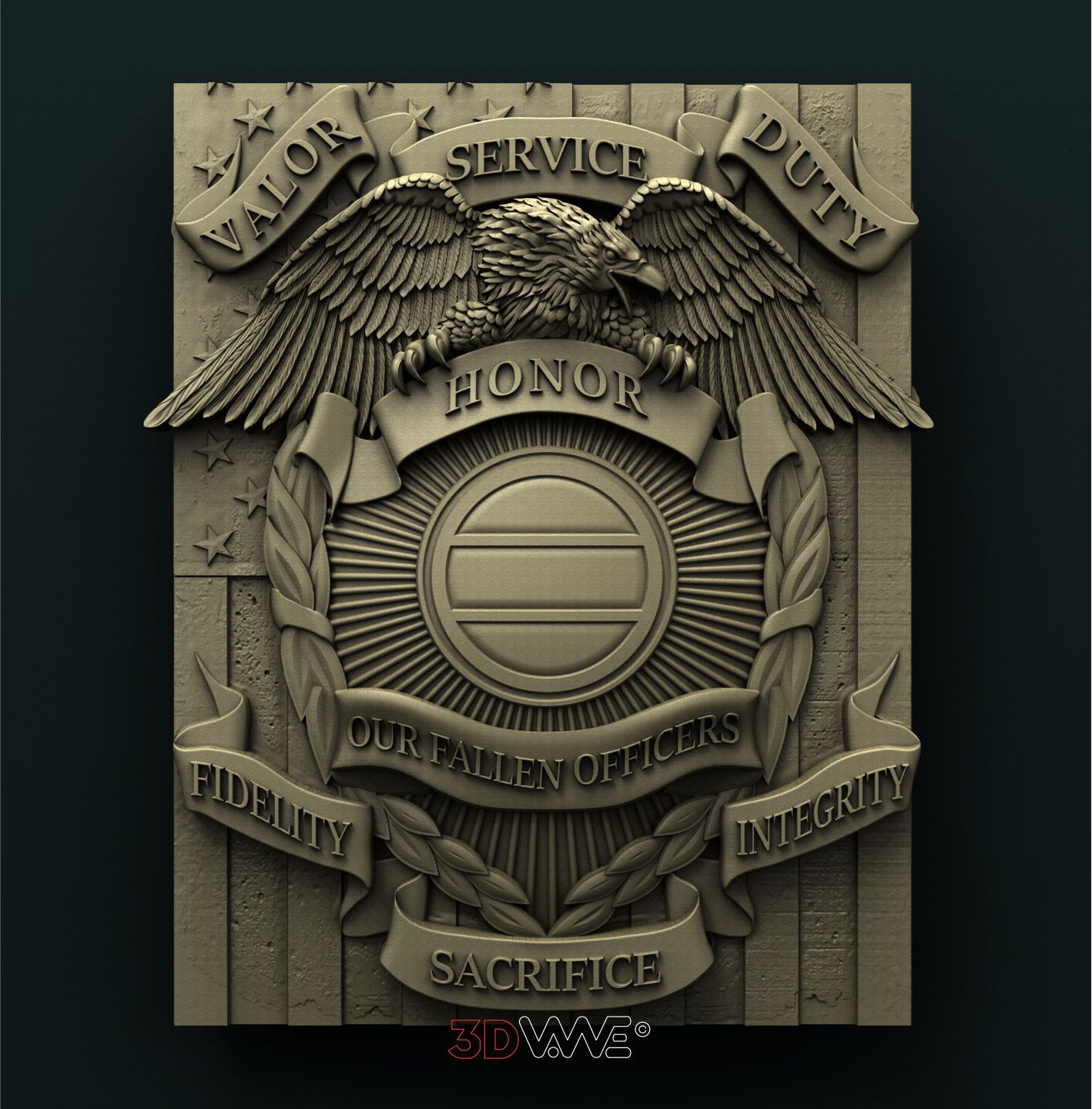 FALLEN COP 3D STL 3DWave