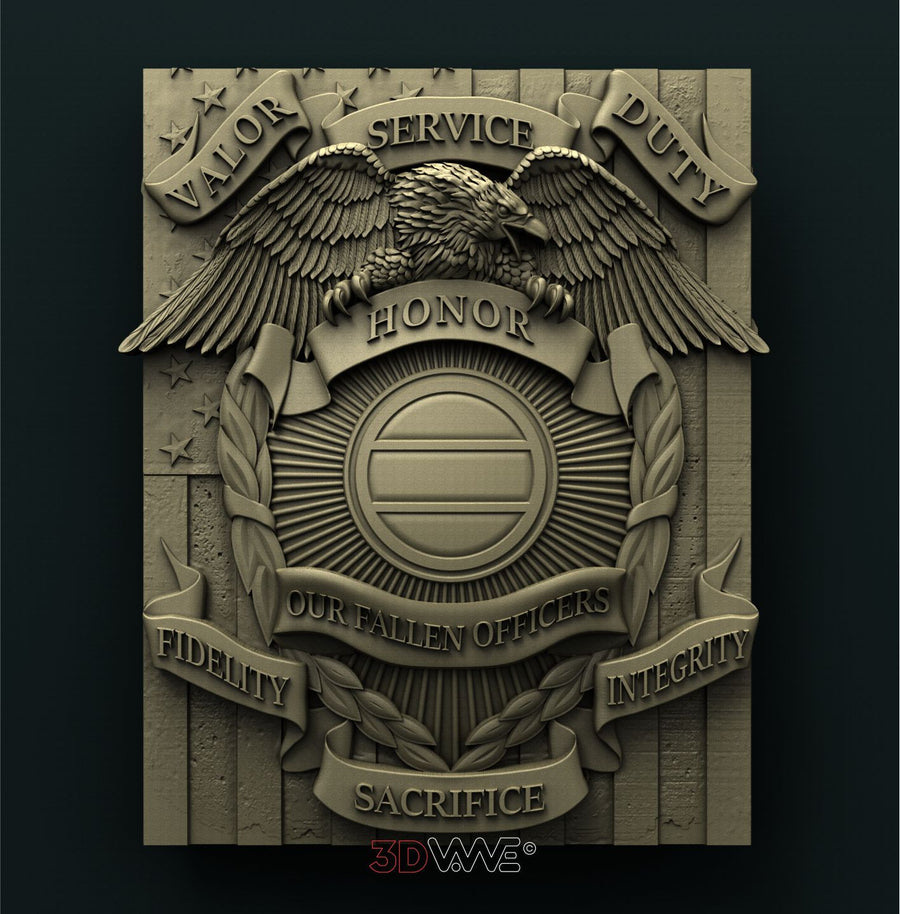 FALLEN COP 3D STL 3DWave