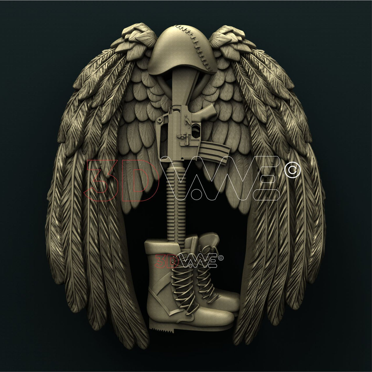 FALLEN HERO 3D STL 3DWave