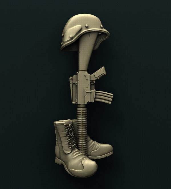 FALLEN HERO 3D STL 3DWave