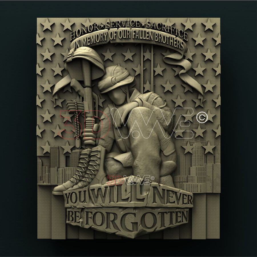 FALLEN HERO 3D STL 3DWave