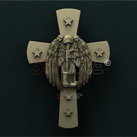 Thumbnail for FALLEN SOLDIER CROSS 3D STL 3DWave