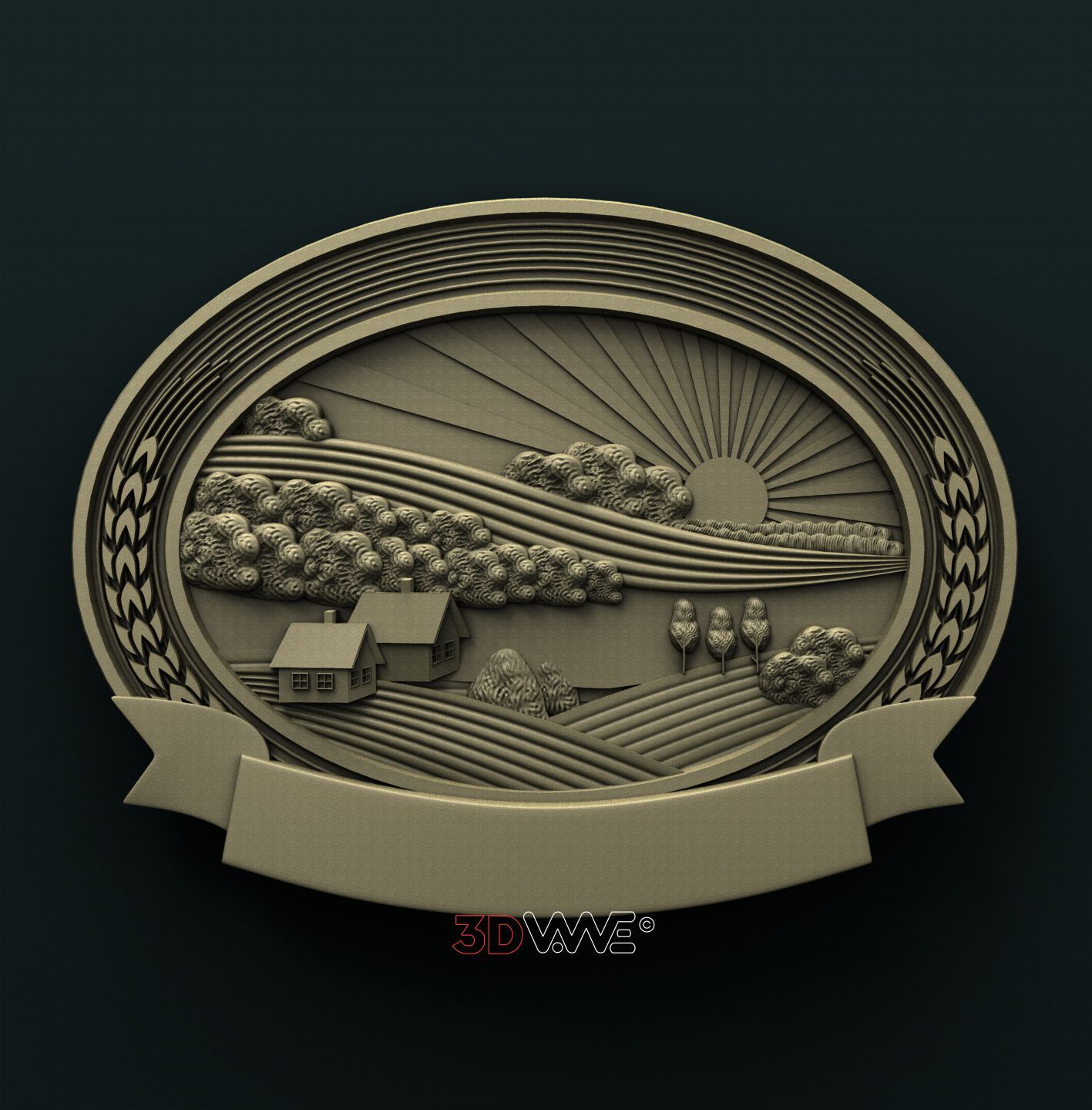 FARM SIGN 3D STL 3DWave