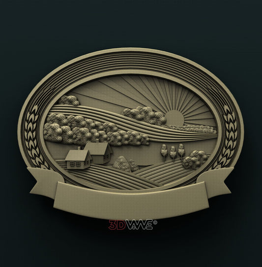 FARM SIGN 3D STL 3DWave