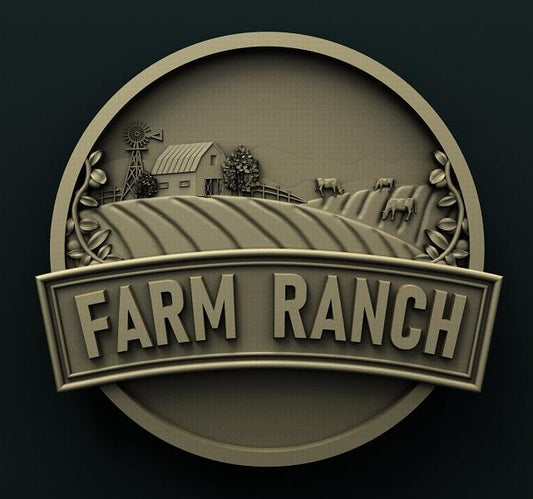 FARM SIGN 3D STL 3DWave
