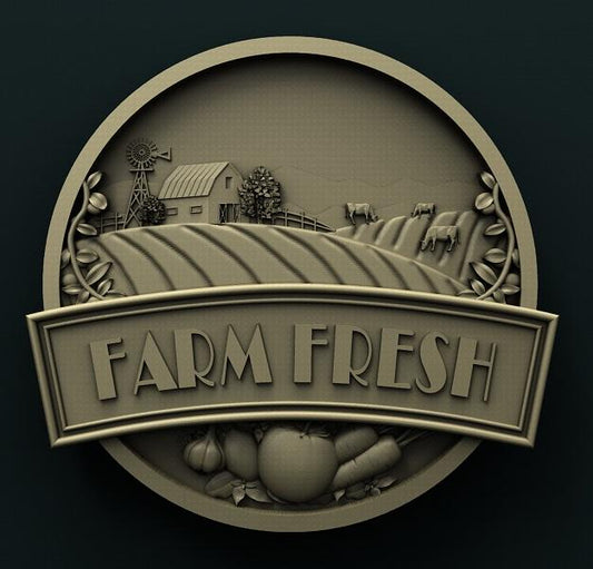 FARM SIGN 3D STL 3DWave