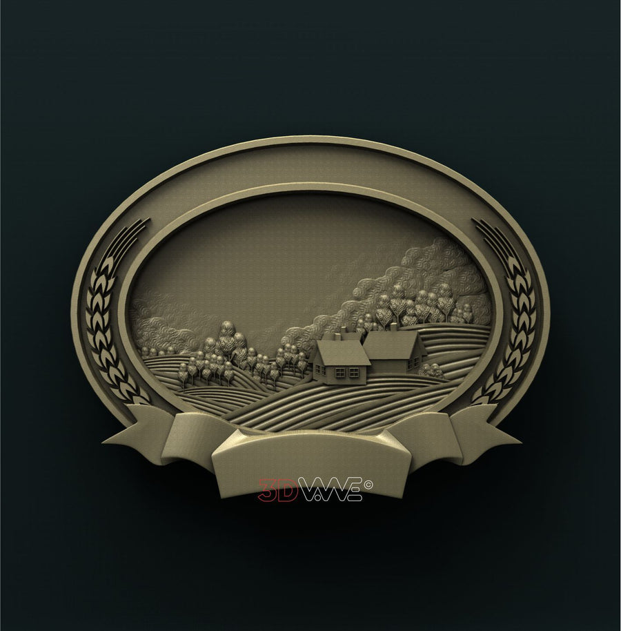 FARM SIGN 3D STL 3DWave