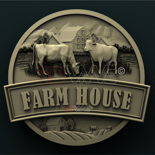 FARM SIGN 3D STL 3DWave