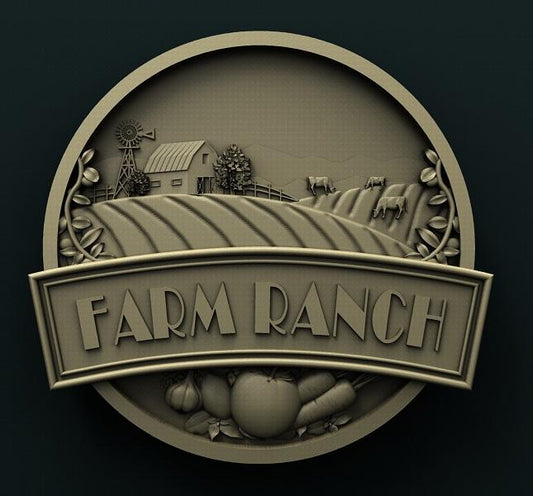 FARM SIGN 3D STL 3DWave