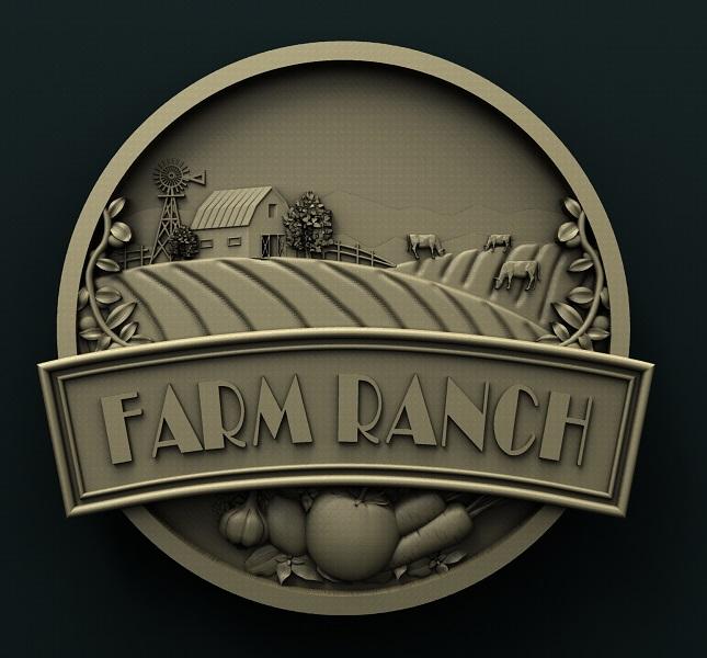 FARM SIGN 3D STL 3DWave