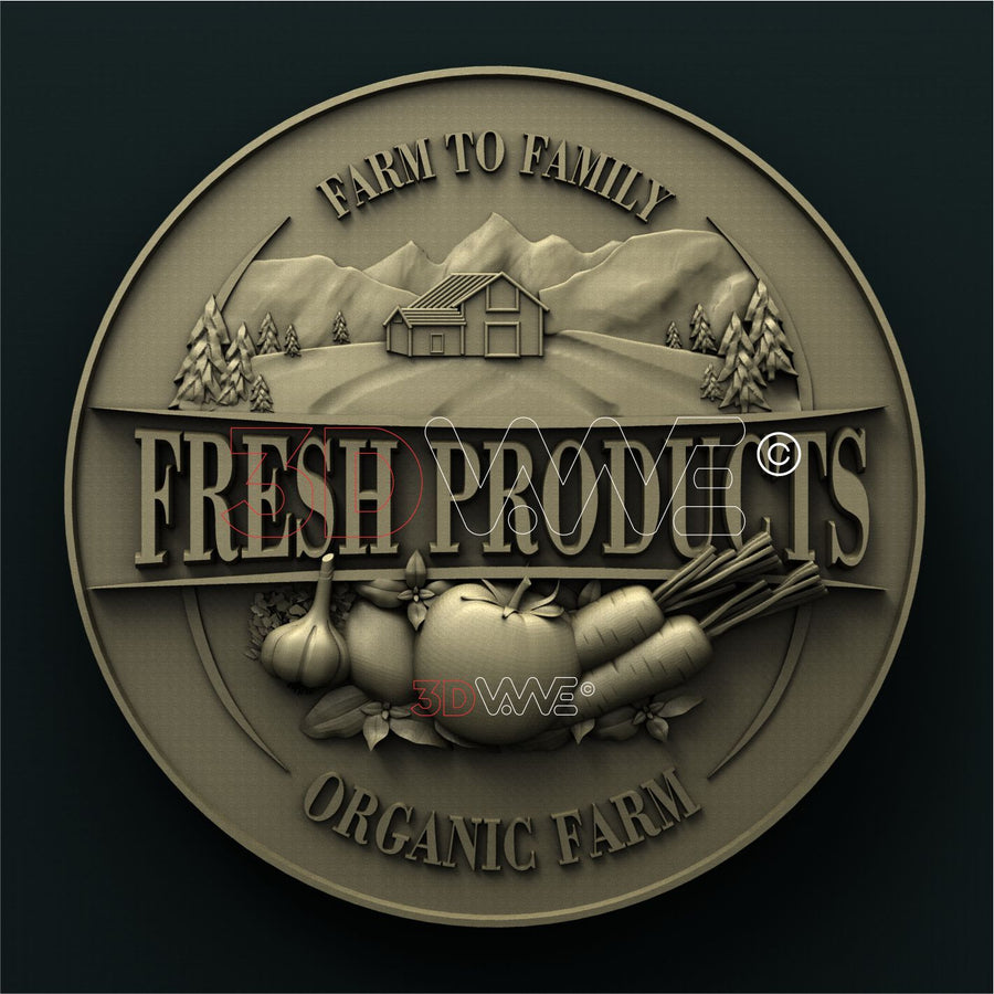 FARM SIGN 3D STL 3DWave