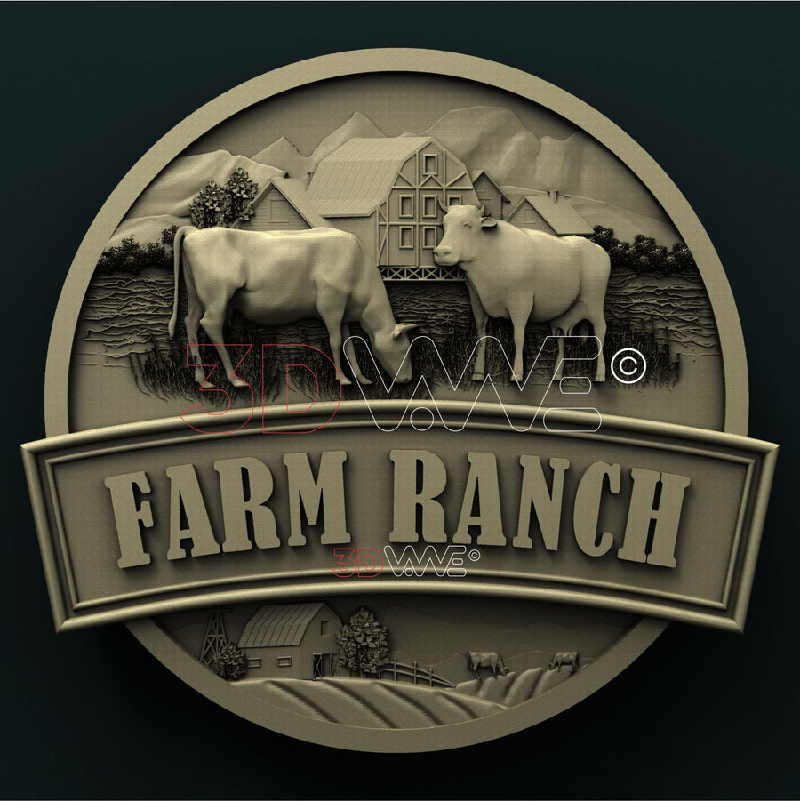 FARM SIGN 3D STL 3DWave