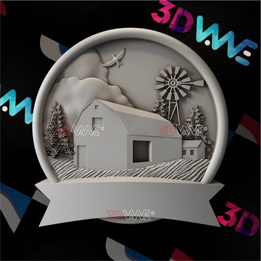 FARM SIGN 3d stl 3DWave.us