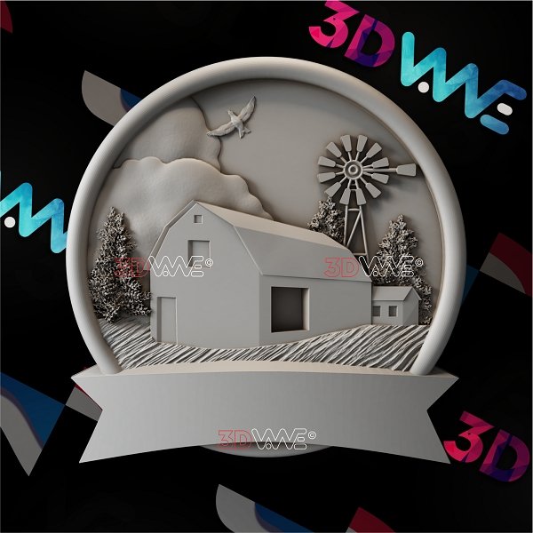 FARM SIGN 3d stl 3DWave.us