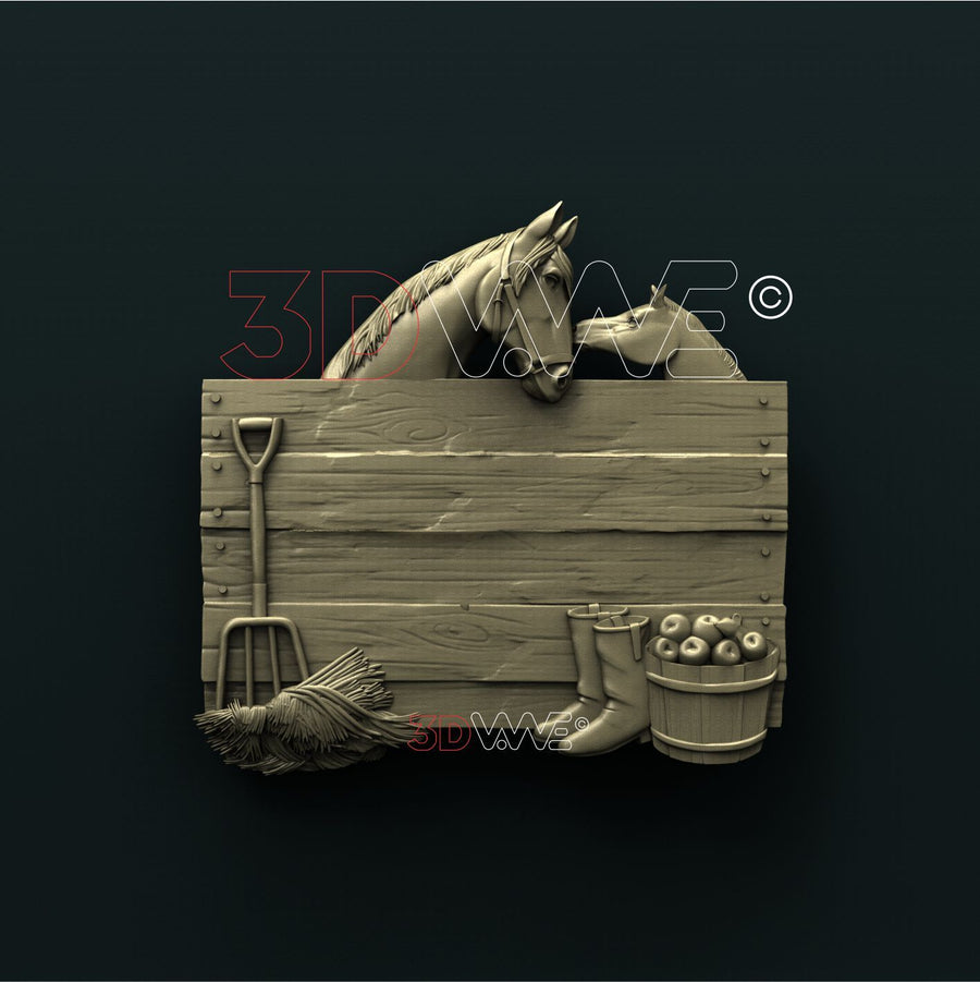 FARM SIGN 3d stl 3DWave