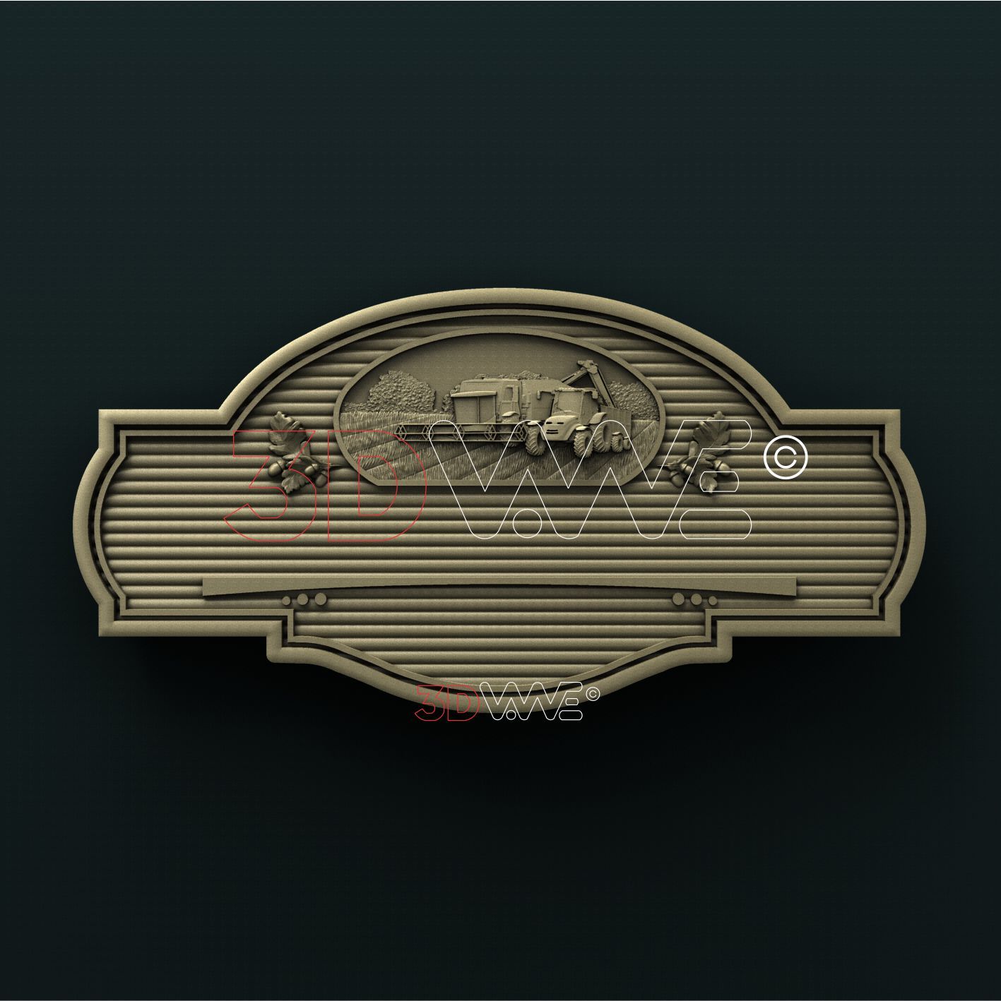 FARM WELCOME SIGN 3D STL 3DWave