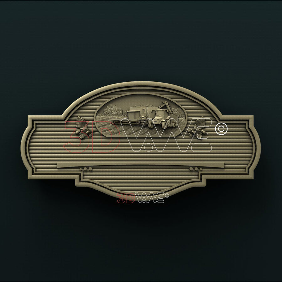 FARM WELCOME SIGN 3D STL 3DWave
