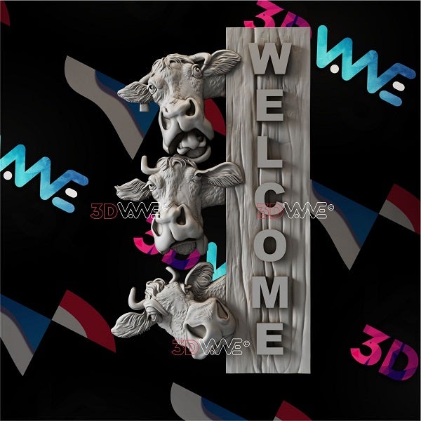FARM WELCOME SIGN 3d stl 3DWave.us