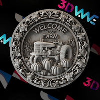Thumbnail for FARM WELCOME SIGN 3d stl - 3DWave.us