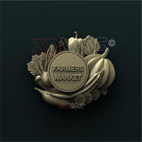 Thumbnail for FARMERS MARKET SIGN 3d stl 3DWave