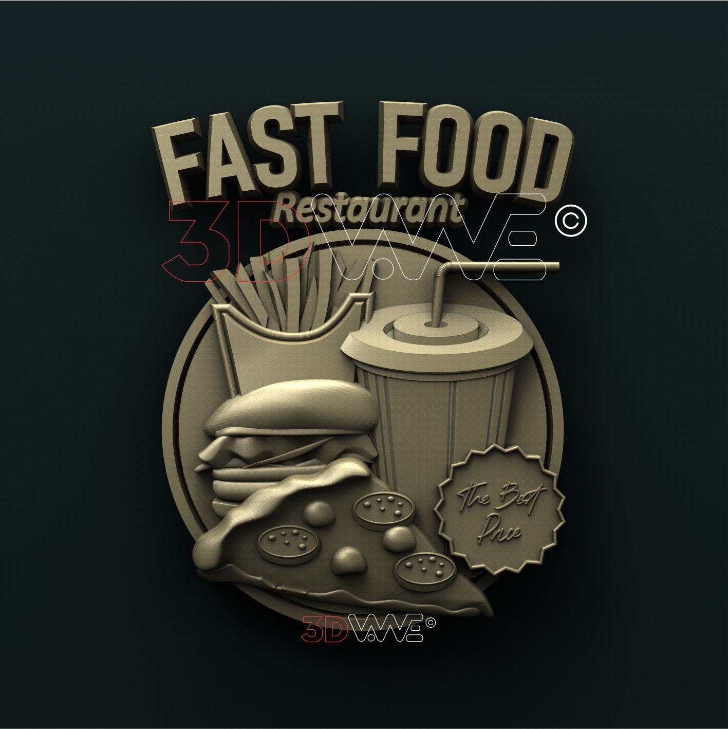 FASTFOOD 3D STL 3DWave
