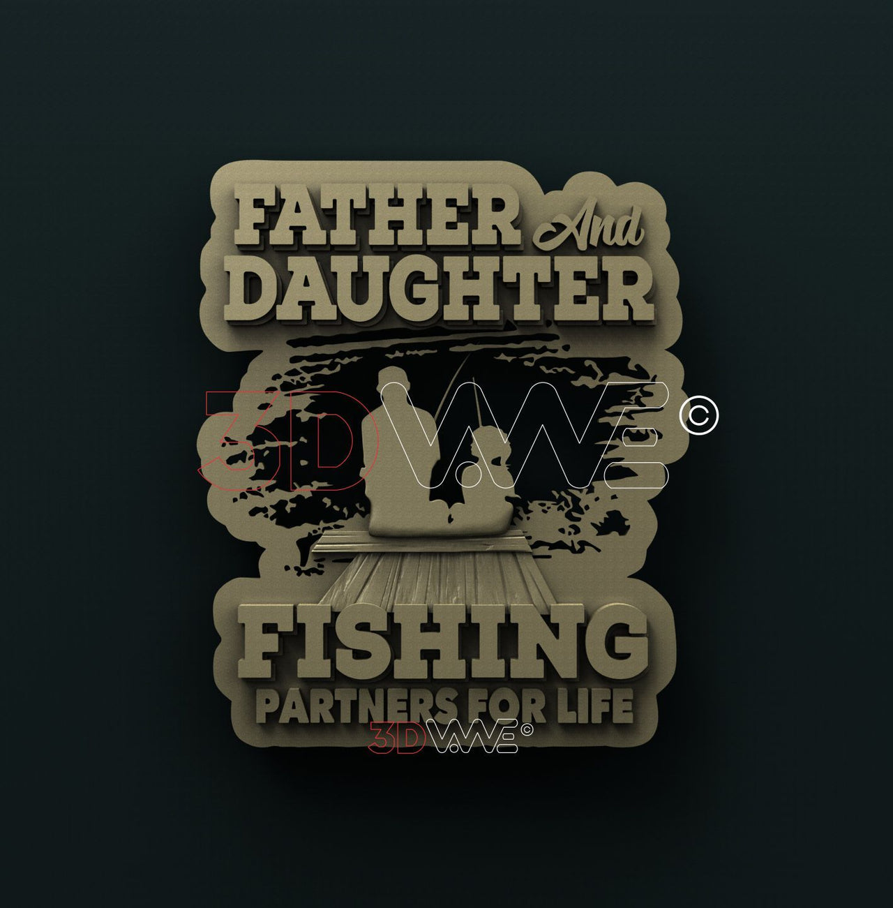 FATHER AND DAUGHTER 3D STL 3DWave