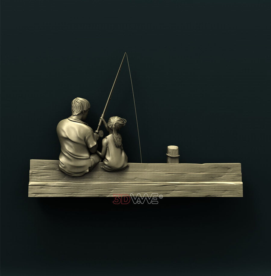 FATHER AND DAUGHTER 3D STL 3DWave