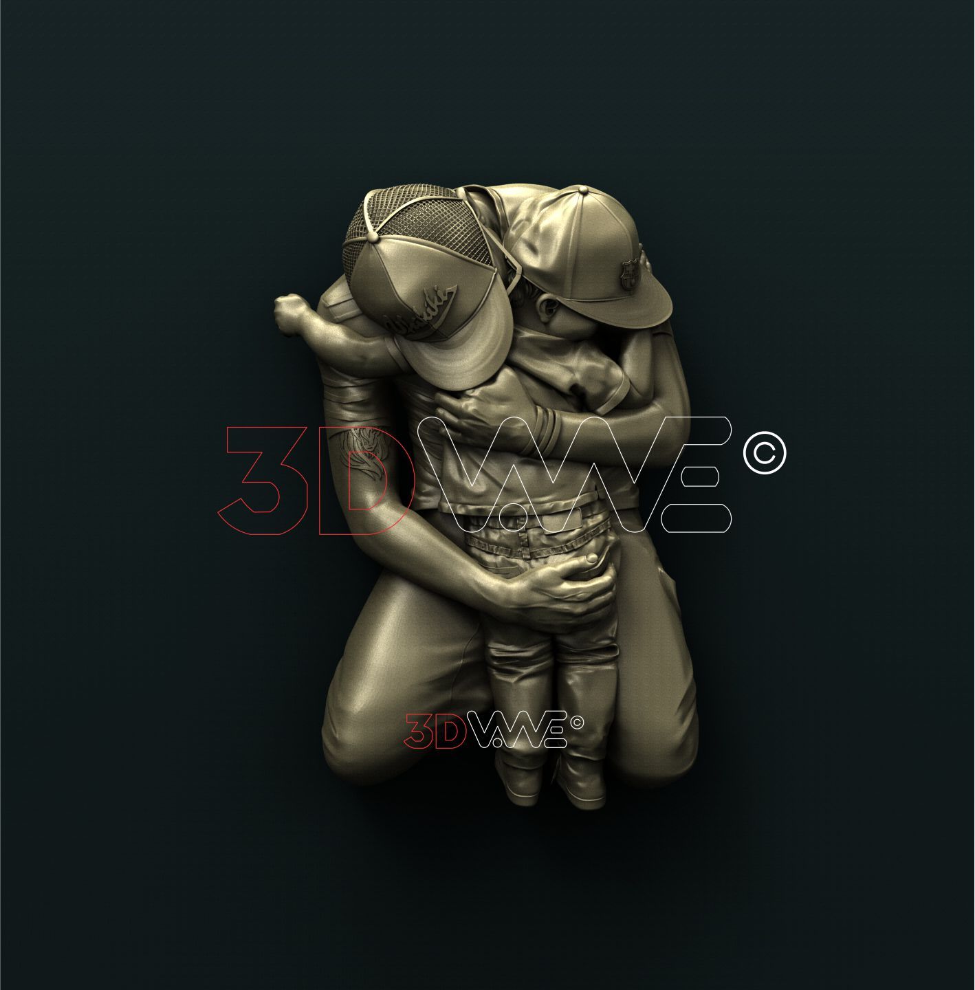 FATHER AND SON 3D STL 3DWave