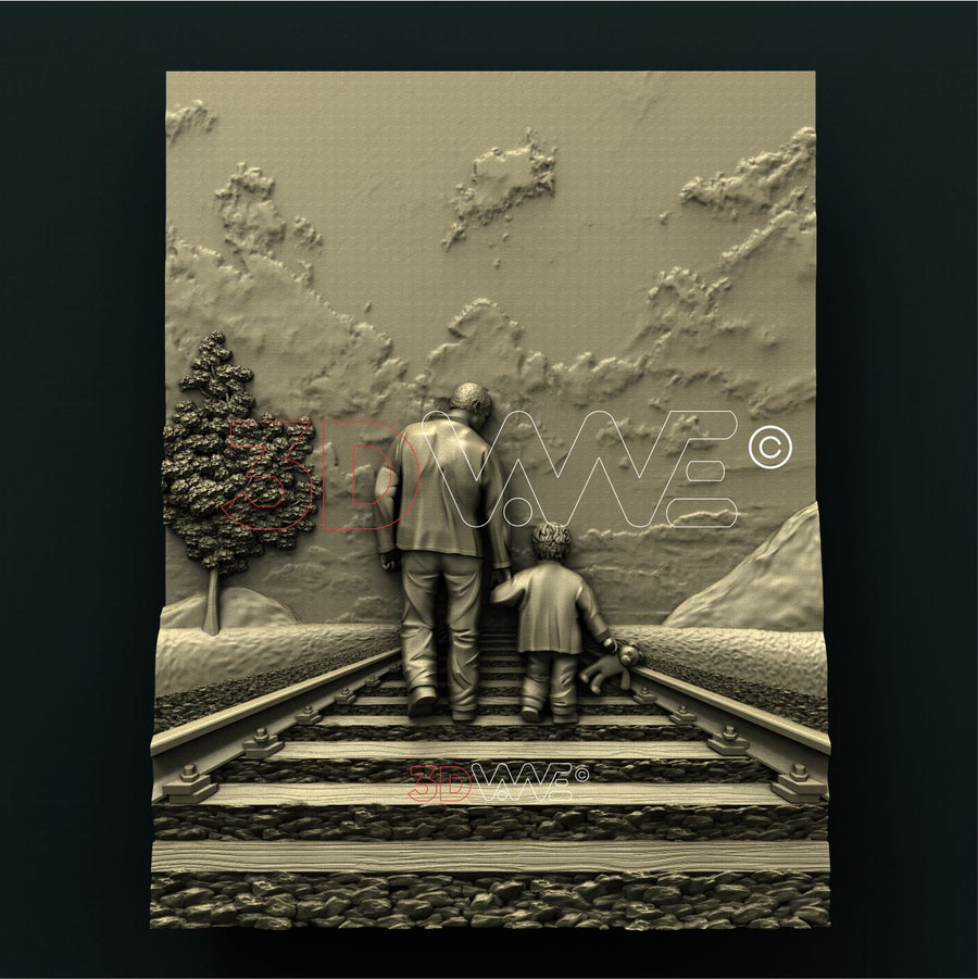 FATHER AND SON 3D STL 3DWave