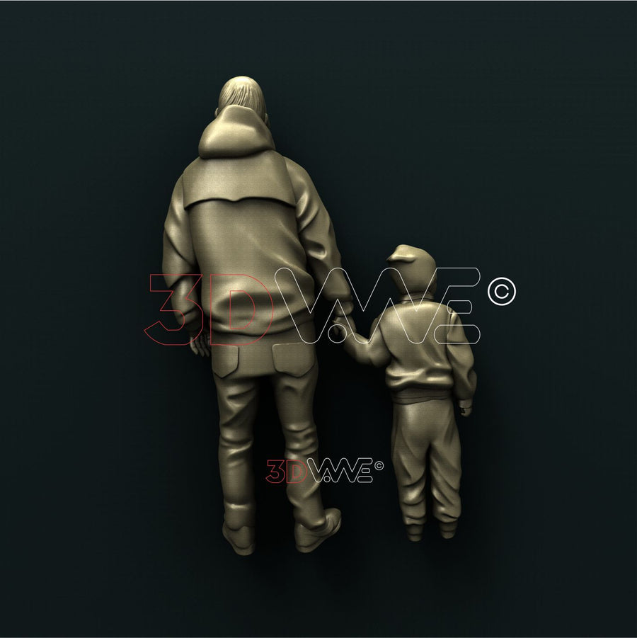FATHER AND SON 3D STL 3DWave