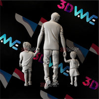 Thumbnail for FATHER, SON and DAUGHTER 3d stl 3DWave.us