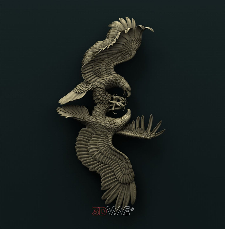 FIGHTING EAGLES 3D STL 3DWave