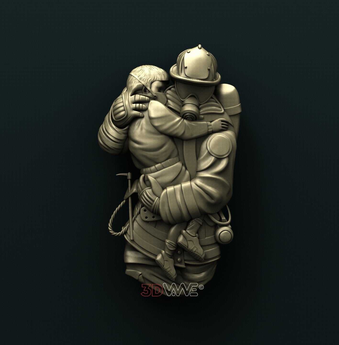 FIREFIGHTER 3D STL 3DWave