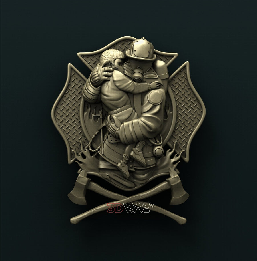 FIREFIGHTER 3D STL 3DWave