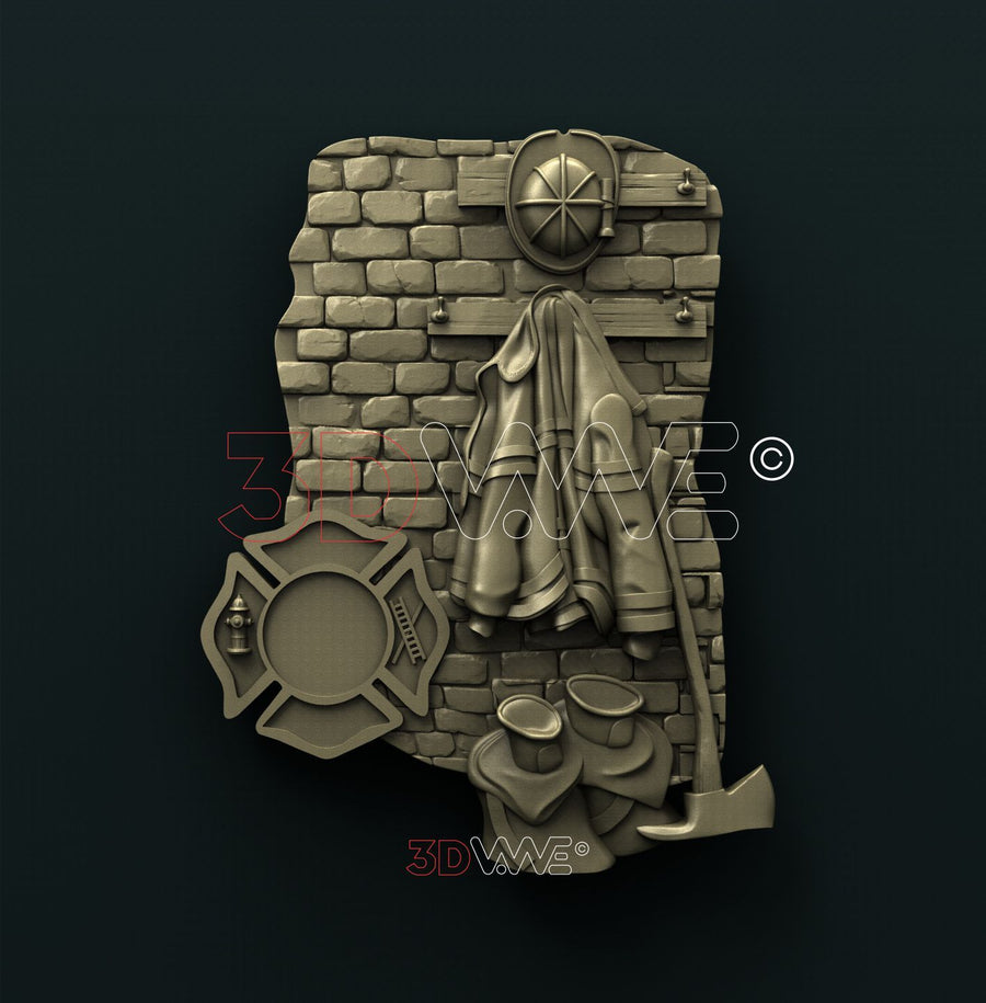 FIREFIGHTER 3D STL 3DWave