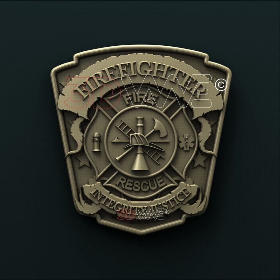 FIREFIGHTER 3D STL 3DWave