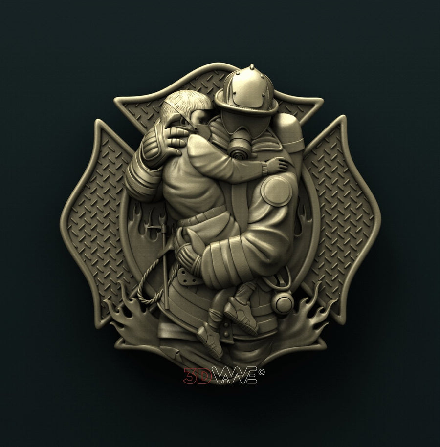 FIREFIGHTER 3D STL 3DWave