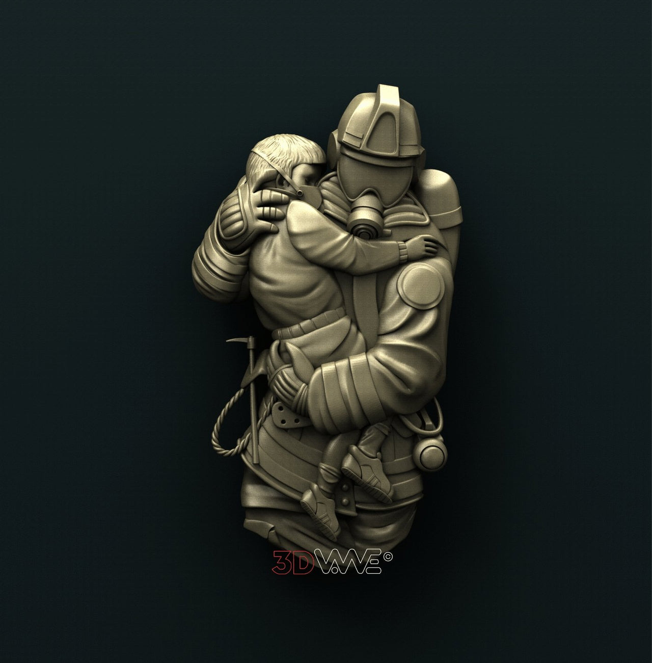 FIREFIGHTER 3D STL 3DWave